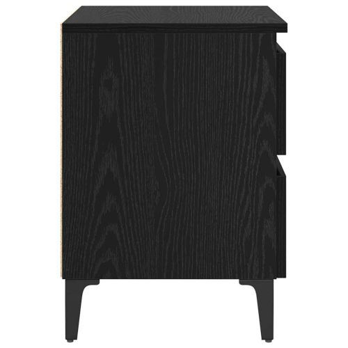 Нощен шкаф Черен дъб 40 x 35 x 50 см Инженерно дърво