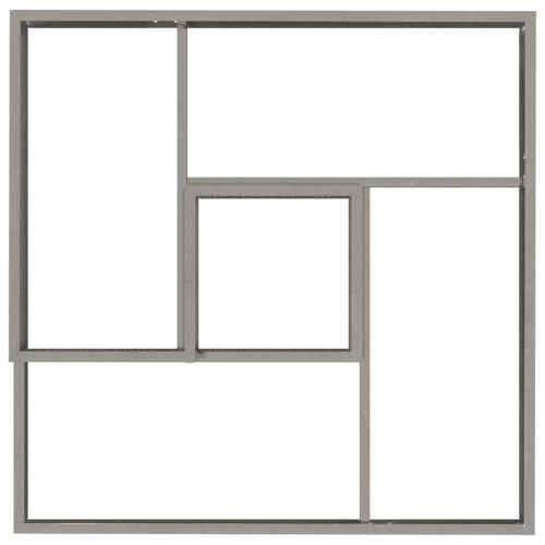 Градинска саксия Сребристо 60 x 60 x 50 см Неръждаема стомана