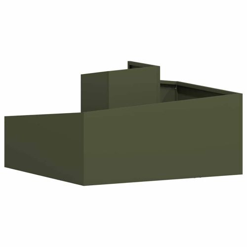 Градинска саксия Маслиненозелено 80 x 80 x 50 см