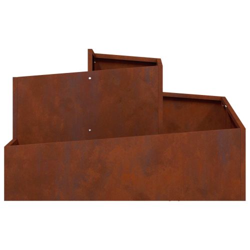 Градинска саксия Ръждясало 80 x 80 x 50 см Кортенова стомана