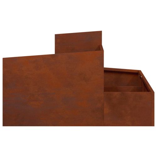 Градинска саксия Ръждясало 80 x 80 x 50 см Кортенова стомана