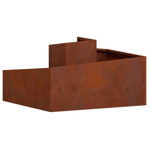Градинска саксия Ръждясало 80 x 80 x 50 см Кортенова стомана