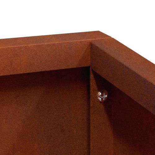 Градинска саксия Ръждясало 80 x 80 x 50 см Кортенова стомана