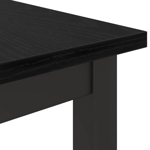 Маса Черния дъб 80 x 50 x 76,5 см Инженерна дървесина и стомана