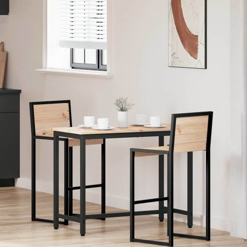 Маса Естествен 100 x 50 x 77 см Инженерна дървесина и стомана