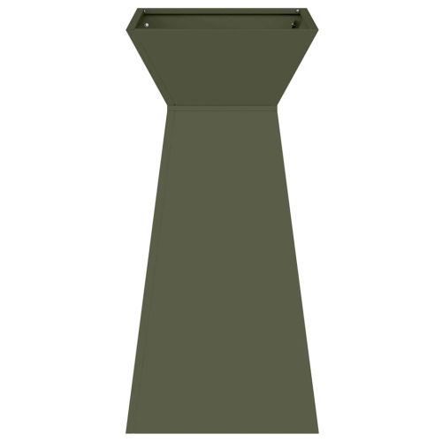 Саксия с колона 2 pcs Маслинено 35 x 35 x 73 см