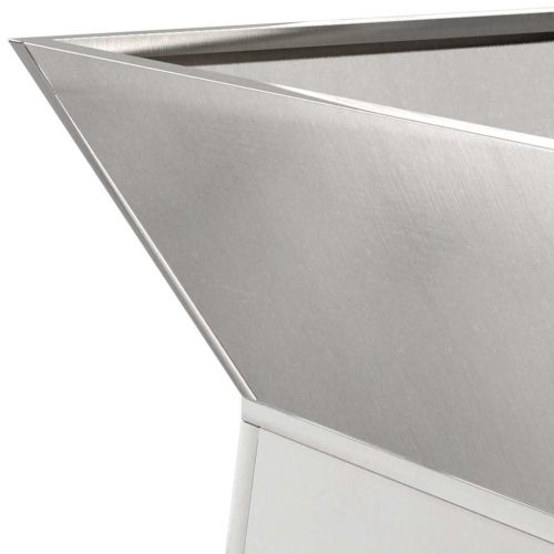 Саксия с колона Сребрист 35 x 35 x 73 см Неръждаема стомана