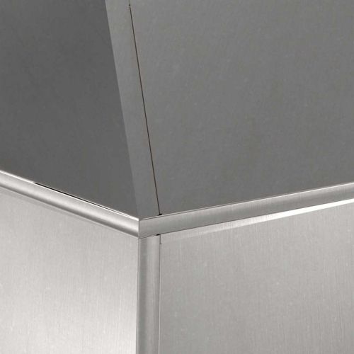 Саксия с колона Сребрист 35 x 35 x 73 см Неръждаема стомана