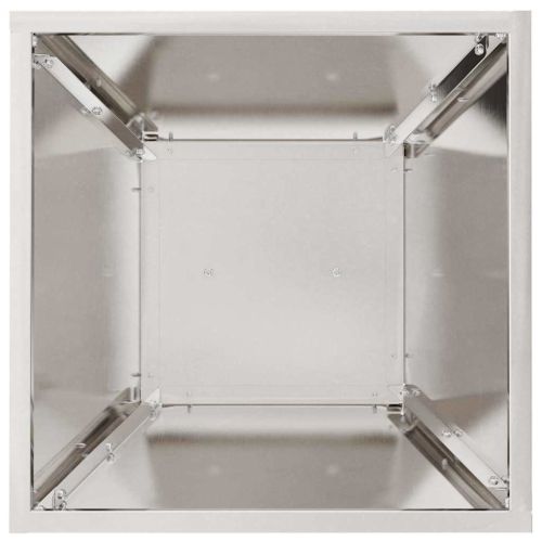 Саксия с колона 2 pcs Сребрист 35 x 35 x 73 см