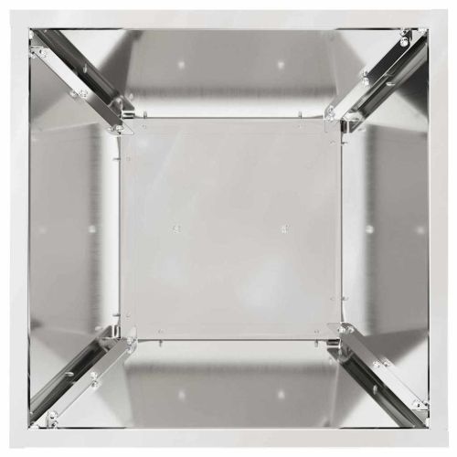 Саксия с колона Сребристо 35 x 35 x 73 см Поцинкована стомана