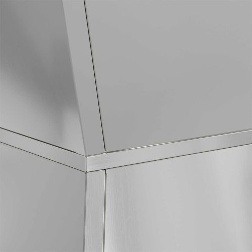 Саксия с колона Сребристо 35 x 35 x 73 см Поцинкована стомана