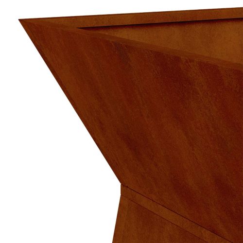 Саксия с колона 2 pcs Сребрист 35 x 35 x 73 см