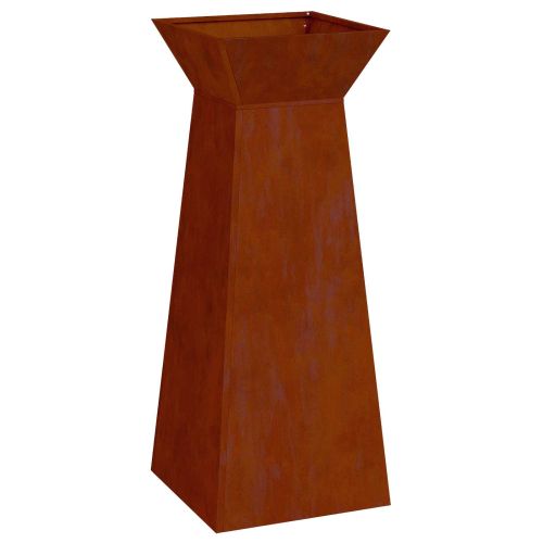 Саксия с колона Ръждясало 40 x 40 x 100 cm