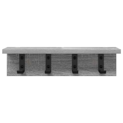 Стенен закачалка за палта Сив Сонома 40 x 10,5 x 10,5 см