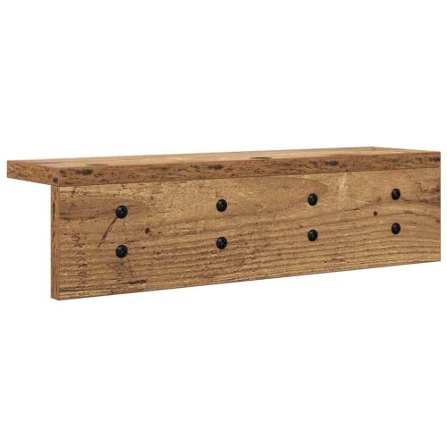 Стенен закачалка за палта Старо дърво 40 x 10,5 x 10,5 см