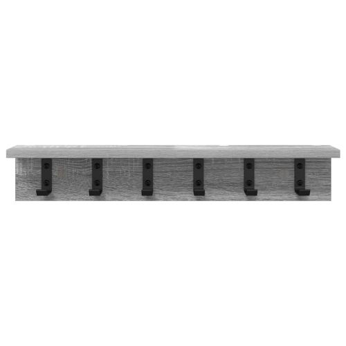 Стенен закачалка за палта Сив Сонома 60 x 10,5 x 10,5 см