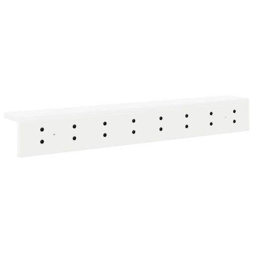 Стенен закачалка за палта Бяло 80 x 10,5 x 10,5 см