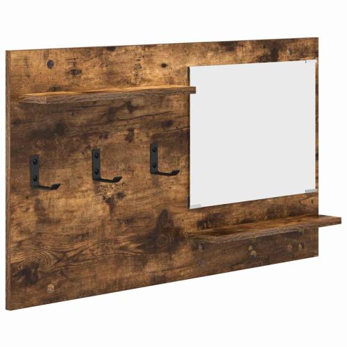 Стенен закачалка за палта с рафт Димян дъб 90 x 10 x 50 см