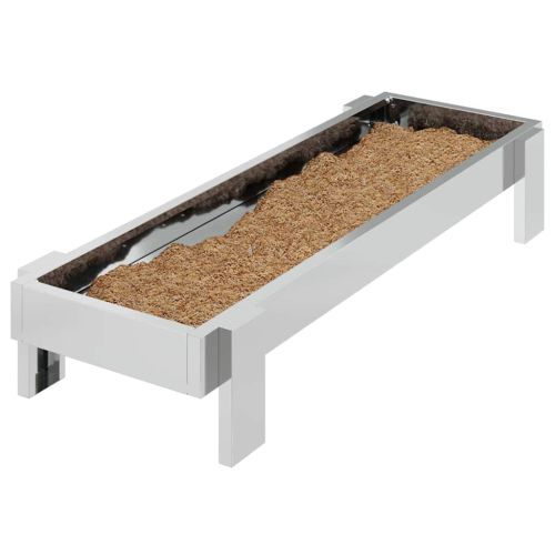 Хранилка за пилета Сребрист 80 x 28 x 13.5 см
