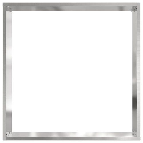 Ограда за трева 6 pcs Сребрист 40 x 40 x 13 cm