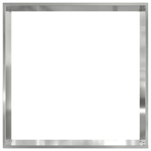 Ограда за трева 6 pcs Сребрист 40 x 40 x 13 cm