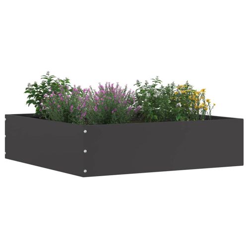 Ограда за трева Черно 50 x 50 x 13 см Стомана