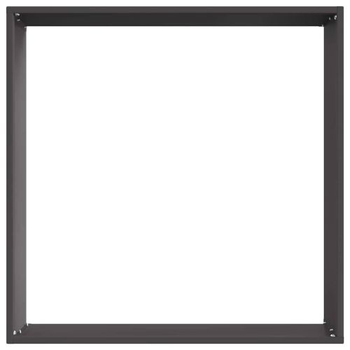 Ограда за трева Черно 50 x 50 x 13 см Стомана