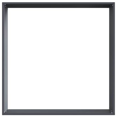 Ограда за трева 60 x 60 x 13 см Стомана Антрацит