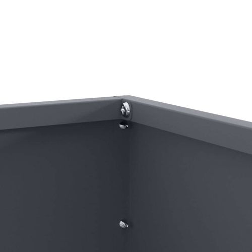 Ограда за трева 60 x 60 x 13 см Стомана Антрацит