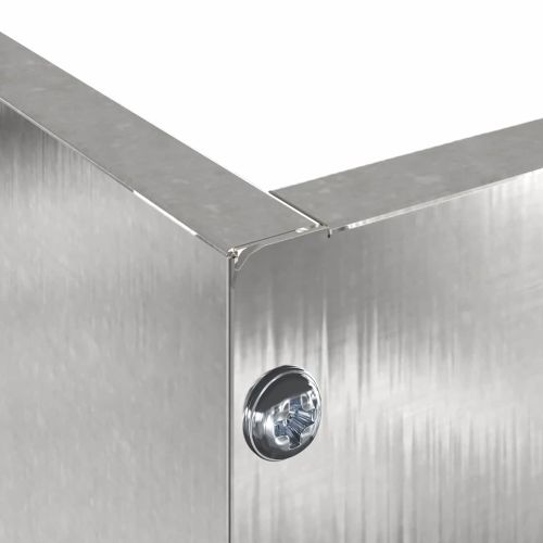 Ограда за трева 6 pcs Сребрист 60 x 60 x 13 см