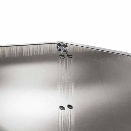 Ограда за трева 6 pcs Сребрист 60 x 60 x 13 см