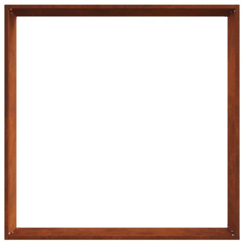 Ограда за трева 60 x 60 x 13 см Ръждясало