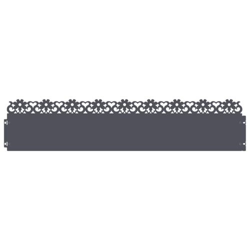 Ограничители за тревни площи 20 pcs Антрацит 103 x 0,05 x 22 см