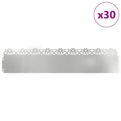 Ограничители за тревни площи 30 бр. 103 x 0,05 x 22 см