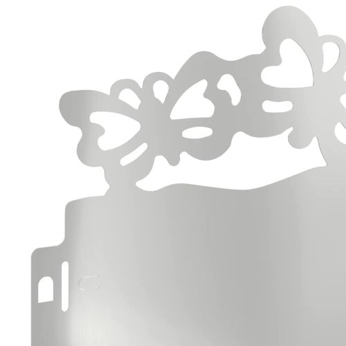 Ограничители за тревни площи 20 pcs Сребрист 103 x 0,05 x 22 см