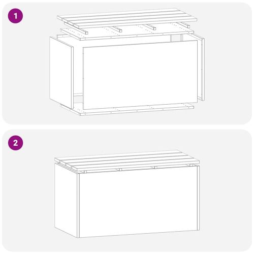 Градинска пейка Сребрист 80 x 40 x 43 см Неръждаема стомана