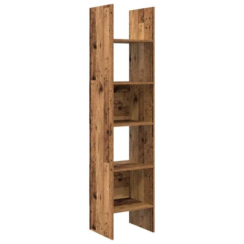 Шкаф за книги Старо дърво 40 x 35 x 180 см Инженерно дърво