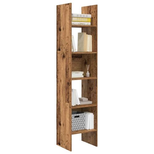 Шкаф за книги 5 нива 40 x 35 x 180 см Инженерна дървесина