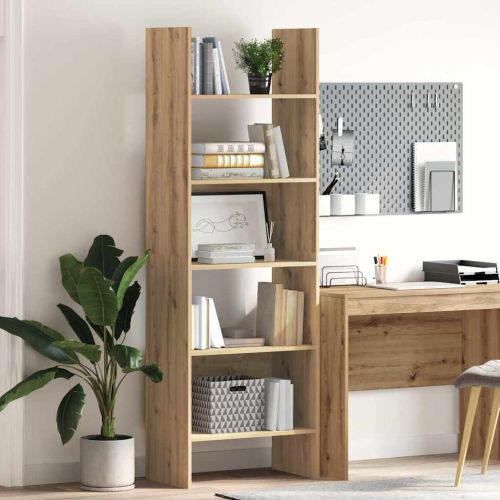 Шкаф за книги Дъб 60 x 35 x 180 см Инженерно дърво