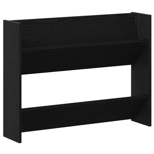 Шкаф за обувки Черния дъб 82 x 18 x 60 см Инженерно дърво