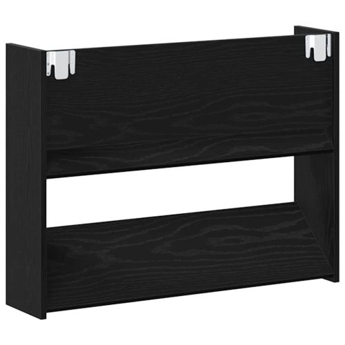 Шкаф за обувки Черния дъб 82 x 18 x 60 см Инженерно дърво