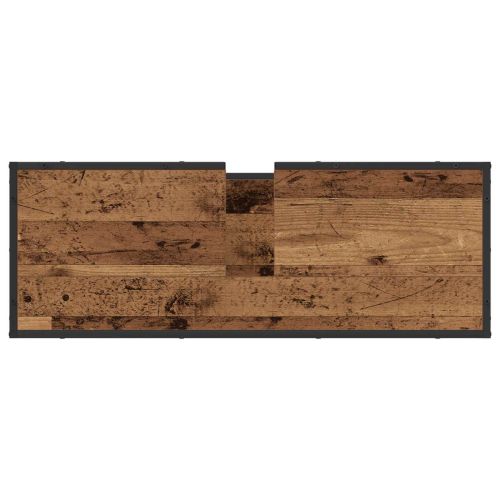 Комплект мебели за баня 2 pcs Старо дърво Инженерно дърво