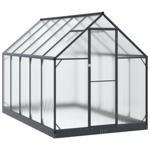 Оранжерия за градина с врата Антрацит 183,5 x 303,5 x 207 см