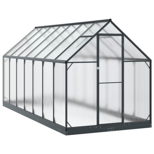 Оранжерия за градина с врата Антрацит 183,5 x 423,5 x 207 см