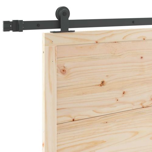 Преплъзваща се врата 90 x 208 см Масивна борова дървесина