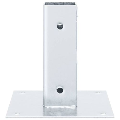 Основи за стълбове квадрат 12 бр 46x46 мм поцинкована стомана