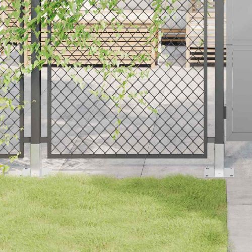 Основи за стълбове квадрат 4 бр 51x51 мм поцинкована стомана