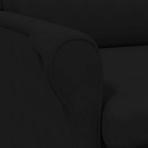 фотьойл Черно 76 x 94 x 102 см Микрофибър