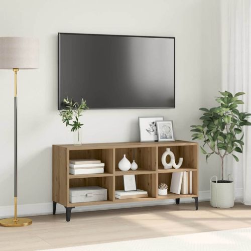 Комплект ТВ шкаф Монтиране на стена Кафяво 103,5 x 30 x 50 см