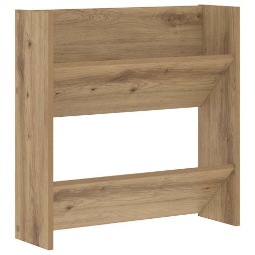 Шкаф за обувки с рафт 2 pcs Дъб 60 x 18 x 60 см Инженерно дърво
